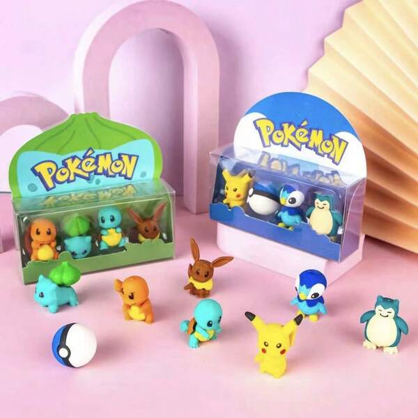 pokemon 1 stuk schattige gummen met cartoonthema van hoge kwaliteit zonder sporen, afneembaar, kantoorbenodigdheden voor studenten