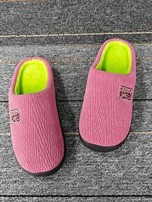 New 2025 Autumn Winter Couples/Unisex Plush Slippers, Thick Fleece Indoor Outdoor Non-Slip Warm Comfortable Soft Slipper For Home Dormitory Use - Pink - View 6