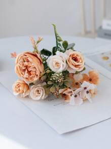 1/3 Stücke künstliche Pfingstrosen Mischblumen für Hochzeitsdekoration, Brautjungfernblumen, Schuldekorationen, Wohnzimmer-, Schlafzimmer-Vasedekorationen, Garten Outdoor Festivalparty, Geburtstagsfestdekoration
