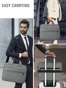 NEWHEY Laptop Bag 15.6 Inch Briefcase Water-Resistant Laptop Carrying Case For Men Expandable Computer Messenger Bag For Travel Business Work