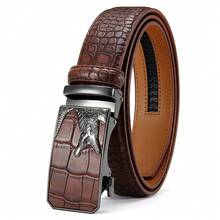1PC DOOPAI Men's Crocodile Pattern Automatic Buckle Belt, S Casual Men's Belt 1 1/8" - The Perfect Belt For Daily Wear, Perfect Gift For Him Fall, Autumn, Halloween Autumn-Winter Accessories,Suitable For Teens, Youth,Men,Casual, Outdoor, Athletic, Vacation, Graduation Gifts, Birthday, Daily Wear - A - View 17