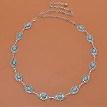 Women's Bohemian Style Waist Chain, Suitable With Dresses - Silver - View 5