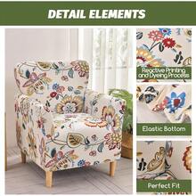 Local Delivery - Banquet Armchair Slipcover Printed Chair Covers With Arms Stretch Club Chair Slipcover Soft Armchair Sofa Covers Anti-Slip Furniture Protector For Dogs Pets Home Living Room Decor, 14 - 39 - 查看 2