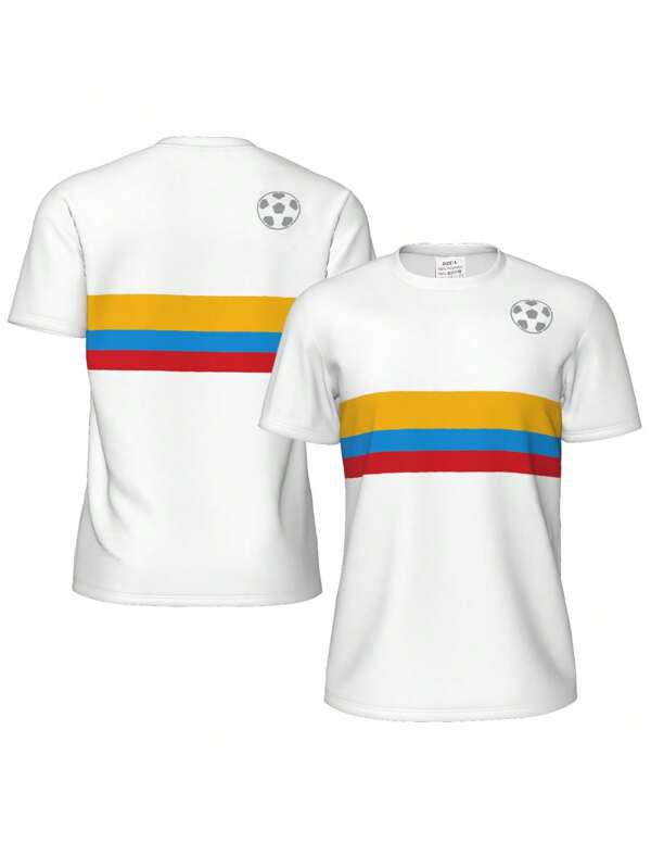 Blokecore Men's Football T-Shirts Home Jersey Men's Football T-Shirt | Breathable Dry-Fit Soccer Training Top