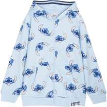 Lilo Y Stitch Stitch Sweatshirt For Boys And Girls - Soft, Comfortable And Warm Cotton Children's Clothing With Fun Designs Of The Famous Stitch - Sweatshirt With Or Without Hood Or With Zipper, Ideal For School Or Sports - Baby Blue - View 3