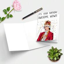 1pc - With Envelope, Creative Hamilton Birthday Greeting Card, Funny Birthday Card, Suitable As Birthday Gift For Anyone, School Supplies,Back To School - Sets - View 5