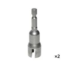 2pcs/1pc Hex Nut Adapter, Butterfly Bolt Socket Wrench, Electric Screwdriver Accessories, Tool Slot, Slotted Hex Shank Butterfly Wrench, Slotted Socket Wrench, Electric Drill Butterfly Socket Tool, Butterfly Nut Socket - Multicolor - View 16