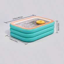 4环超大充气游泳池，耐用PVC家用后院户外游泳池（包邮）