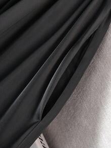 Europe And The United States Fashion Women Solid Matching Simple Skirt Spring Summer New Elegant Casual Swing High Waist Pocket Gorgeous Romantic Long Women Skirt