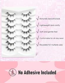 Natural Eyelashes Short Wispy False Lashes C Curl HP-70