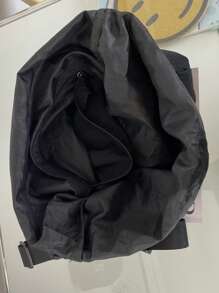 1 szt. Nowa minimalistyczna torba ze ściągaczem - męska torba na ramię w jednolitym kolorze - torebka w stylu retro - torba typu cross-body dla studenta college'u dla mężczyzn