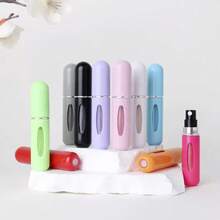 5pcs, 5ml Solid Color Refillable Perfume Bottle, Directly Filled With Perfume Bottle At The Bottom, Reusable Fine Spray Bottle, Makeup Bottle, Perfume Distribution Tool, With Storage Box, Available In Various Colors, Birthday Gifts For Family And Friends, Holiday Gifts, Travel Convenience - Multicolor - View 9