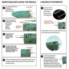 Fine Sewing Gun, Suitable For Garments Micro Mini Sewing Label Gun, Suitable For Garments Quilting Binding Tool Quick Sewing Gun, Comes With 6 Fine Needles And 1000 Fasteners