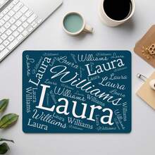 1PC Customizable Mouse Pad With Text,20cm*30cm Desktop Mouse Pad,Personalized Mouse Pad, Custom Name Mouse Pads, Desk Accessories, Mouse Pad With Name, Office Gifts, Photo Mouse Pad Collage Mousepad Gifts - Multicolor - View 2