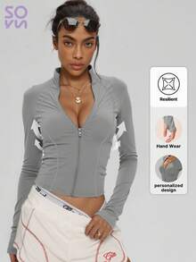 Beach - Licra De Manga Larga Con Protección Solar UPF 50 Para Mujer Erjwr03653
