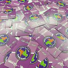 1 套阿拉伯风格游戏，第三代，10 分钟快速游戏，互动游戏，纸板材质，适合家庭聚会、派对，是一份理想的礼物 - 紫色 - 查看 8