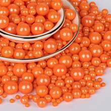 130g/4.58 Oz Orange Cake Decoration Sprinkles- Baking Decoration Cake Decoration, Cake Birthday Wedding Party Decoration Tool Cookie Decoration - Creative Baking Shiny Particles DIY Cookies Cupcake Dessert Decoration Materials, Multiple Colors To Choose From, Birthday Party/Wedding Dessert Table