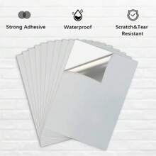 10 Blatt DIN A4 großes, tintenstrahldruckbares Vinyl-Aufkleberpapier, wasserfeste selbstklebende Etiketten, Schulmaterialien, Rückkehr zur Schule
