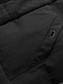 Men's Winter Padded Coat, Mid-Length Knee-Length With Hood, Casual, Business, Street Fashion Parka