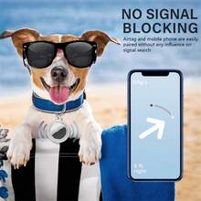 Full Protective Case Keychain Compatible With Apple AirTag Pet Dog Cat Collar Finder Tracking Accessories Soft Shell - Multicolor - View 3