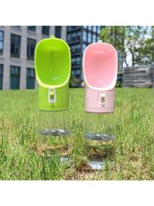Botella de agua portátil para perros - Botella de agua para mascotas a prueba de fugas con tazón, apta para viajes y actividades al aire libre
