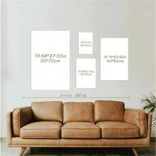 1/3/6 件装报纸印刷品，墙面艺术，复古杂志海报，浴室墙面装饰画，宿舍复古装饰，家居装饰，无框墙面装饰 - 黑與白 - 查看 9