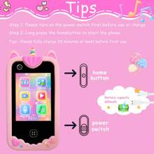 Giocattolo per bambini con telefono da 2,8 pollici, con doppia fotocamera e registrazione video HD, giochi educativi divertenti + lettore musicale, regalo perfetto per Natale e compleanno (include scheda di memoria da 8GB)