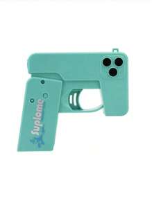 1 Stück faltbare Smartphone-förmige Wasserspritzpistole, Wasser-Spritzspielzeug für den Sommer Outdoor, zufällige Farbe Zubehör
