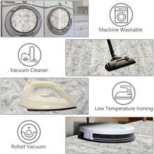 1PCS  Distressed Runner Rug For Hallway  Vintage Kitchen Rugs Non Slip Floor Carpet Runner Washable Area Rug Runner For Bedroom Laundry Room  Carpet In Autumn And Winter - 灰色/米色 - 查看 7