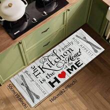 1pc/2pcs Kitchen Mat Set - Knife Fork Spoon Pattern Kitchen Decor Mat, Suitable For Sink, Bedroom, Living Room, Dining Room, Kitchen Floor Mat, Absorbent Drainage Mat, Suitable For Kitchen, Living Room, Entrance, Balcony, Home Decor, Anti-Stain, Cafe, Bar, Holiday, Party, Bedroom, Bath Mat, Room Decor - Multicolor - View 22