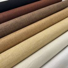 1pc DIY Self-Adhesive Linen Fabric, 1200D Faux Linen, Self-Adhesive Fastening Strip, Durable Upholstery Repair Kit For Furniture, Chair Cushion Covers, Tablecloths And DIY Crafts - Durable, Easy To Clean, Solid Colored Textured Woven Sewing Fabric