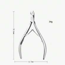 Stainless Steel Cuticle Nipper Cutters, Sharp Cuticle Pusher Recommended By Manicurists,Nail Supplies,Nail Tools,Nail Art Tools,Back To School,Nails,Nail Tools For Press On Nails - Silver - View 5
