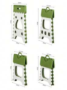 1pc Plastic Folding Chair - Portable Outdoor Small Chair, Household Stool, Adult Simple Fishing Chair, Gift Small Stool. The Folding Rod Has Been Improved In Function To Prevent Inward Collapse When Stepped On. A Safety Stop Gap Function Has Been Designed To Prevent The Folding Chair From Being Flattened - Multicolor - View 7