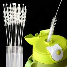5/10Pcs Premium Stainless Steel Cleaning Brushes - Reusable, Rust-Resistant, And Gentle On Surfaces - Perfect For Cleaning Glass, Silicone, Metal Straws, And More, Ideal Easter Gift