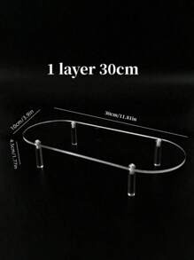 1pc Acrylic Transparent Display Stand, Multi-Layer Ladder Display Stand, Accessories Jewelry Cosmetic Display Stand, Transparent Storage Display Holder, Cake Stand, Perfume Stand, Easy To Assemble, Table Display Stand