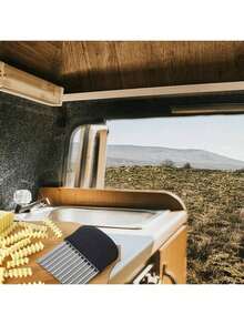 1pc Stainless Steel Wavy Potato Slicer, Potato Cutter, Fruit & Vegetable Knife, Wavy Potato Knife, Fruit & Vegetable Cutter, Spiral Slicer - Manual Handheld Uniform Slicer, Easy To Handle Carrots And Vegetables, Vegetable Chopper And French Fry Cutter, Onion Cutter, Practical Kitchen Tool, Multi-Functional Vegetable Slicer, Kitchen Household Fluted Cutter, Anti-Rust Kitchen Tool - Multicolor - View 7