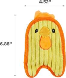 Outward Hound Durablez Minis Stuffing-Free Squeaky Interactive Dog Toy, Tough Plush, Pig, Pink, XS - 奇基 - 查看 6