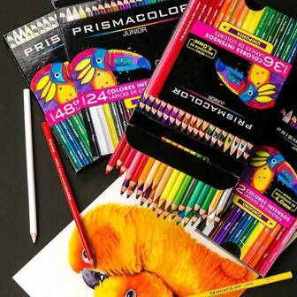 PRISMACOLOR Soft Core Colored Pencils, Oil-Based Beginner Colored Pencil Set, Vivid Colors, Suitable For Painting, Sketching And Coloring, Multiple Options Available