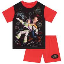 Disney Toy Story Pyjamas, Buzz And Woody Short Pjs For Boys, Toy Story Boys Pyjamas For Summer - Red - View 1
