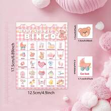 38 件套，粉色派对 24 人宾果游戏卡套装，青少年派对装饰和游戏，性别揭秘派对，送给新父母的绝佳礼物，性别揭秘派对用品，怀孕公告性别揭秘装饰，迎婴派对装饰 - 彩色 - 查看 7