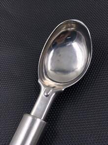 19.5厘米不锈钢冰淇淋勺，多用途，适用于甜点和冰淇淋，银色