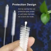 5/10Pcs Premium Stainless Steel Cleaning Brushes - Reusable, Rust-Resistant, And Gentle On Surfaces - Perfect For Cleaning Glass, Silicone, Metal Straws, And More, Ideal Easter Gift