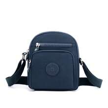 Wasserdichte Handy Tasche Damen Mini Nylon Umhängetasche Tägliche Mehrschichtige Reißverschluss Geldbörse Lässige Outdoor Reise Nylon Tasche