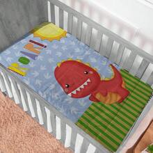 Baby Comforter For Crib And Bed, Warm Padded, Sublimated Print - Dino - 查看 1