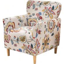 Local Delivery - Banquet Armchair Slipcover Printed Chair Covers With Arms Stretch Club Chair Slipcover Soft Armchair Sofa Covers Anti-Slip Furniture Protector For Dogs Pets Home Living Room Decor, 14 - 39 - 查看 1