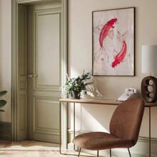 1 件，墙面艺术，复古海报，红色锦鲤艺术印刷品，日式美学，客厅装饰美学，房间装饰，卧室装饰，无框