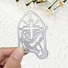 [Christmas] 1pc Christmas Cross Metal Cutting Dies Template, Suitable For DIY Scrapbooking Decoration Embossing Crafts Cutting Dies