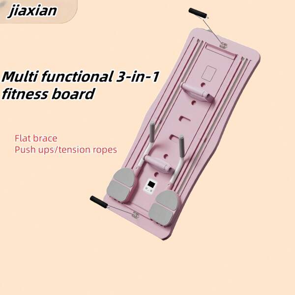 6-in-1 Multi-Funktions Kerntraining Fitness Board, flexibles Fitness Board, Bauchtrainer, Auto-Rückprall, Kernübung, Heimtrainingsausrüstung