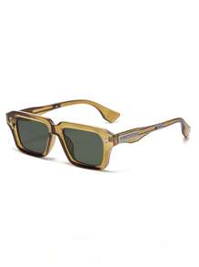 SeeBand Gafas de moda con montura cuadrada rectangular para hombres y mujeres, gafas de diseñador con estilo retro de los 90