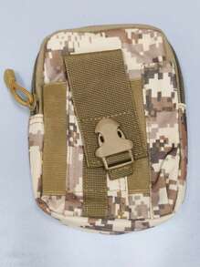 Sac de taille de téléphone durable Sac banane tactique Camouflage Pack de sport extérieur Course Pochette de rangement multifonctionnelle